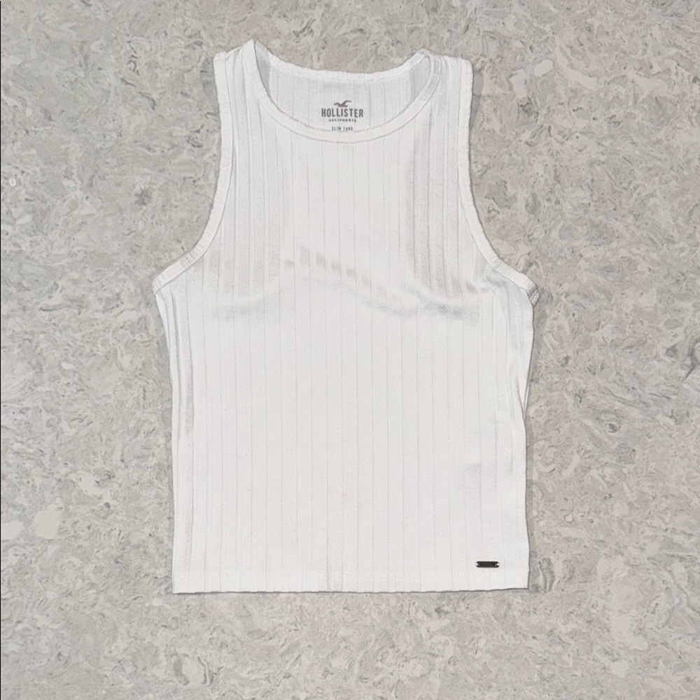 Hollister Classic White Sleeveless Top